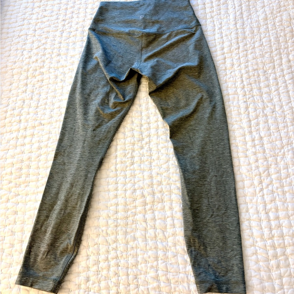 Lululemon Align Heathered Gray/Green Leggings